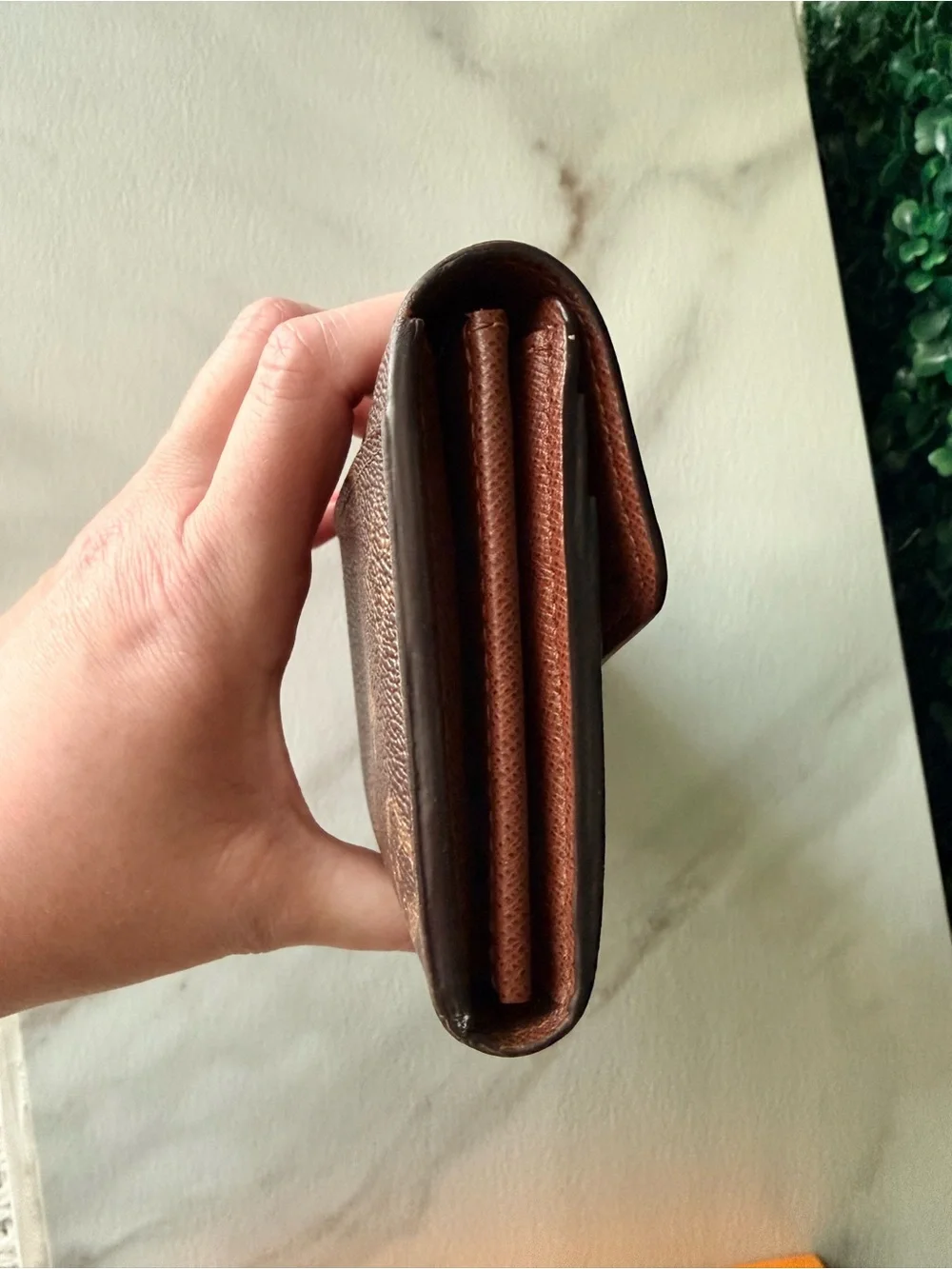 Louis Vuitton Brown Monogram Sarah Canvas Continental Wallet